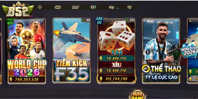 Cá cược thể thao sôi động tại cổng game B52