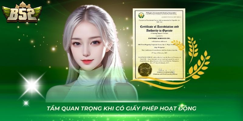 Lý do cổng game B52 cần có giấy phép hoạt động